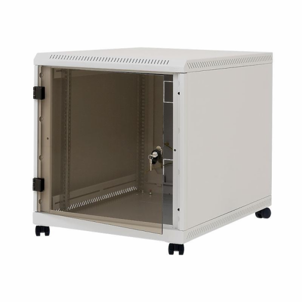 19" kontejnerový rack 12U,hl.80cm, nosn.200kg, př. i zad....