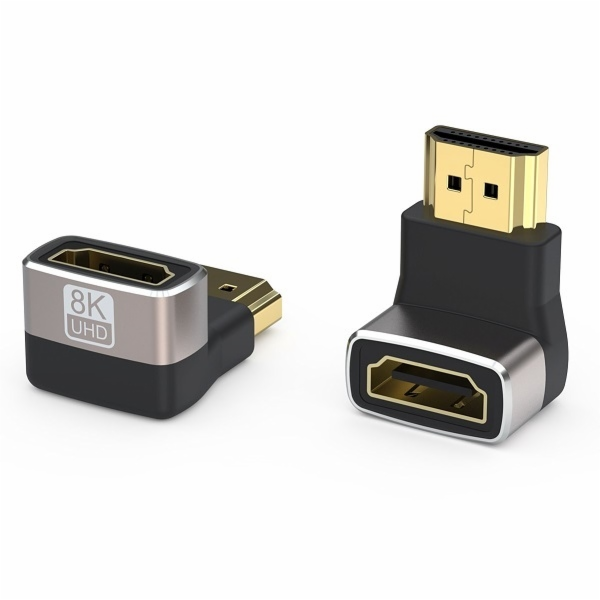 PREMIUMCORD Adaptér spojka 8K HDMI A - HDMI A, F/M, zahnu...