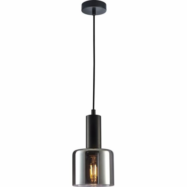 Závěsná lampa Santia 1 x 40 W E27 černá/hnědá
