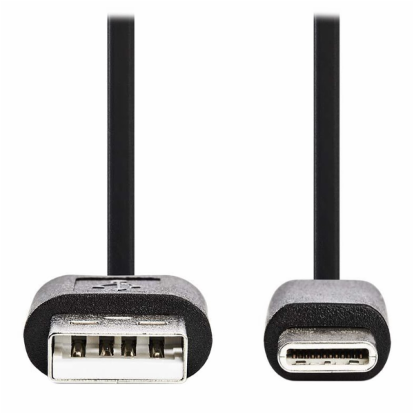 NEDIS kabel USB 2.0/ zástrčka USB-C - zástrčka USB-A/ čer...