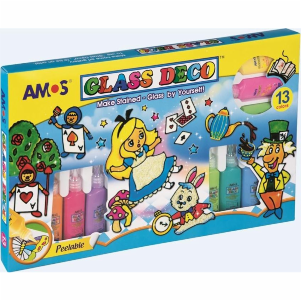 Amos Vitráže barvy 13 barev AMOS
