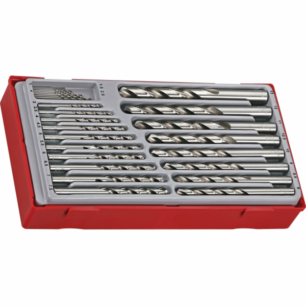 Sada válcových vrtáků do kovu Teng Tools HSS 1,0-13,0 mm ...