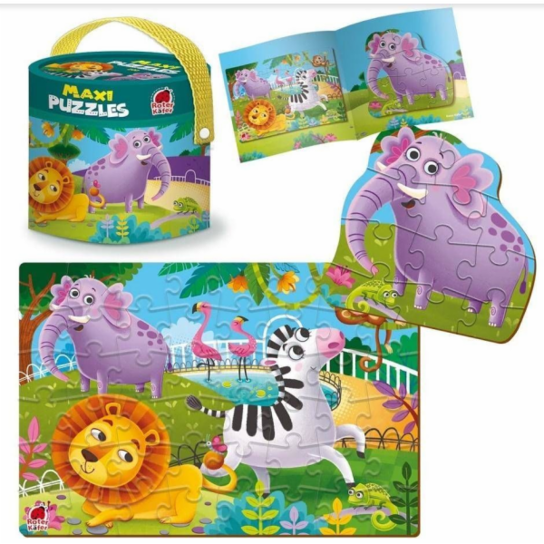 Roter Kafer Maxi Puzzle 2v1 ZOO Zvířátka RK1080-02