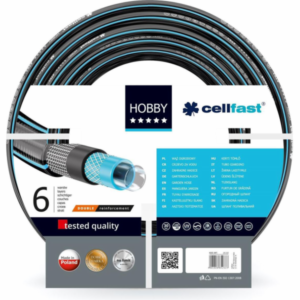 Cellfast zahradní hadice Hobby 1/2 6 vrstev 60m (16-295)