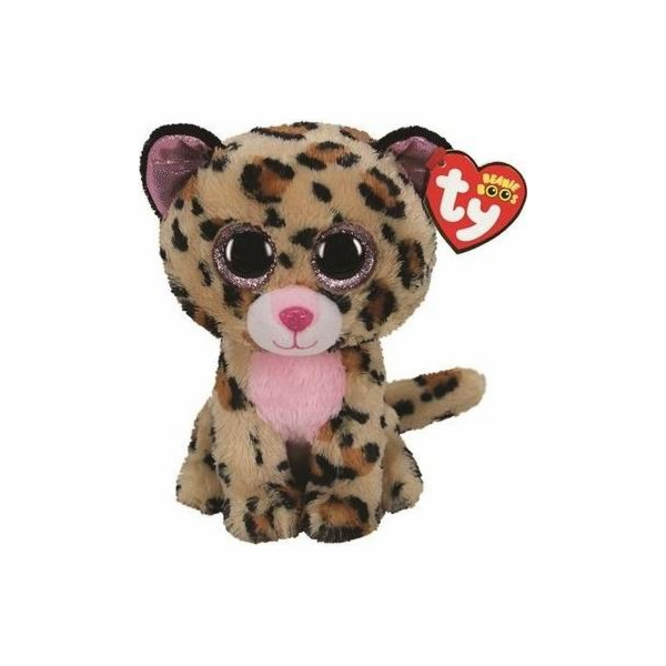 YOU INC. TY BEANIE BOOS LIVVIE hnědá/růžová leopard 24cm ...
