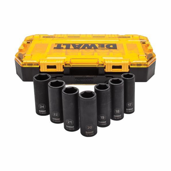 Dewalt 1/2 Deep Impact Socket Set 7ks