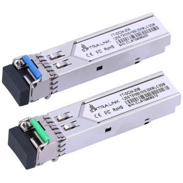 SFP moduly 1,25G SFP WDM 1310/1550nm 20km