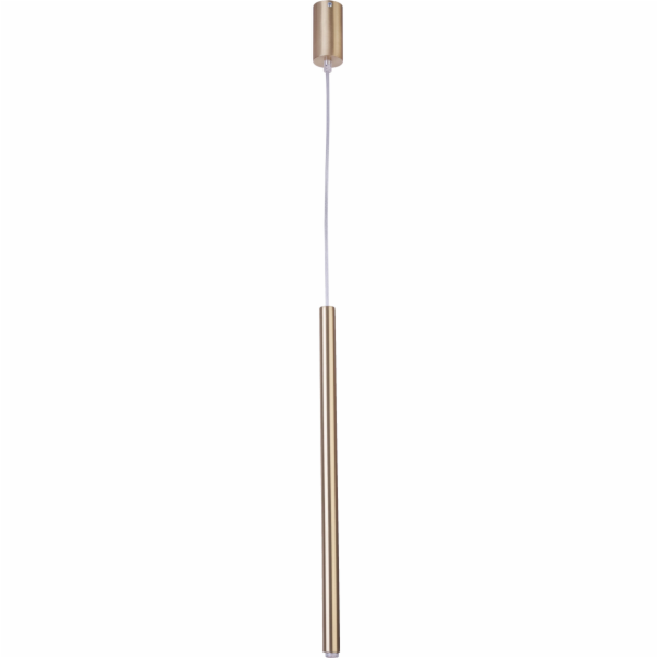Závěsná lampa Rampouch, jednoduchý 1-bodový G9 zlatý matný