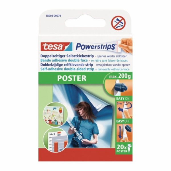 Plakát tesa Powerstrips, lepidlo