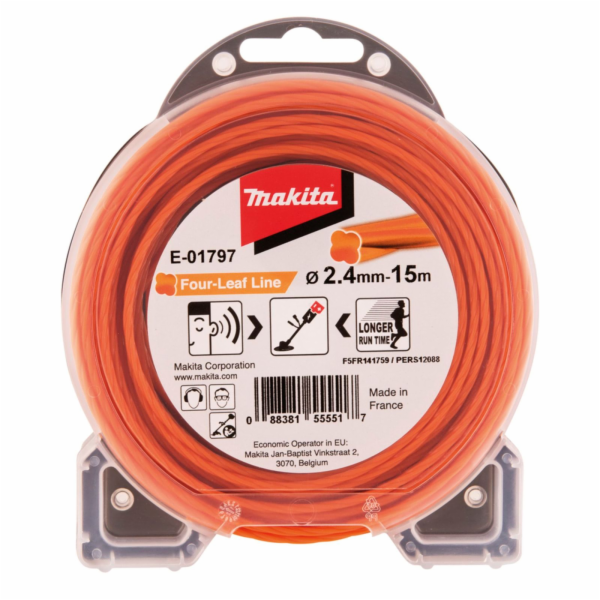 Makita E-01797   Mowing String Four Leaf 2,4mmx15m