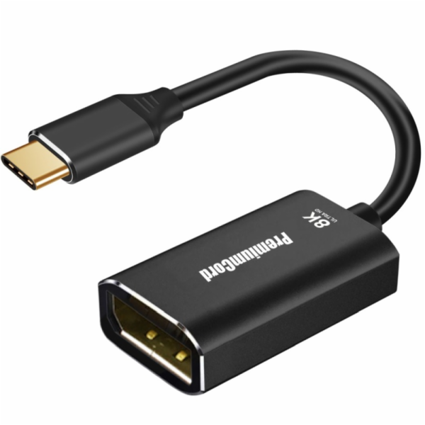 PREMIUMCORD Adaptér USB-C na DisplayPort DP1.4 8K@60Hz a ...