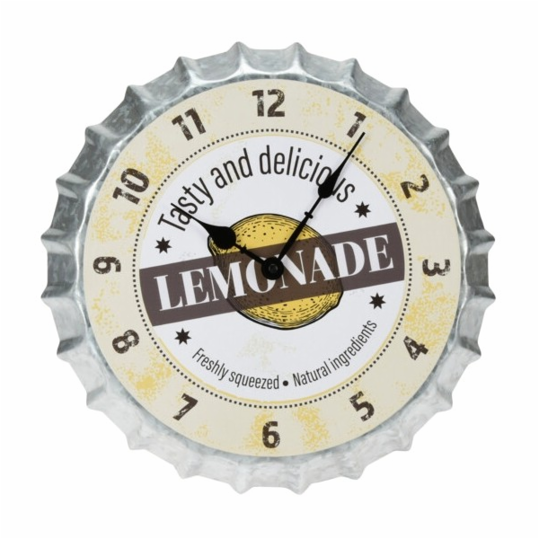 Hodiny nástěnné designové kov 35 cm SODA KO-Y36200690soda