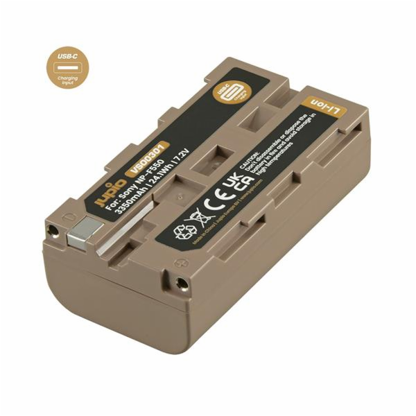 Baterie Jupio NP-F550 *ULTRA C* 3350mAh s USB-C vstupem p...