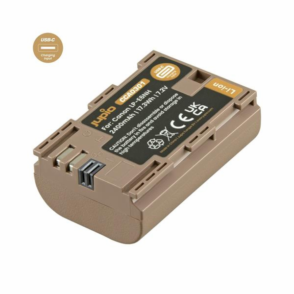 Baterie Jupio LP-E6NH *ULTRA C* 2400mAh s USB-C vstupem p...