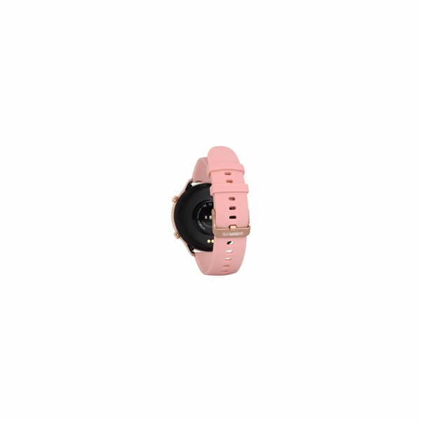 Garett Smartwatch Veronica zlatá, růžový řemínek