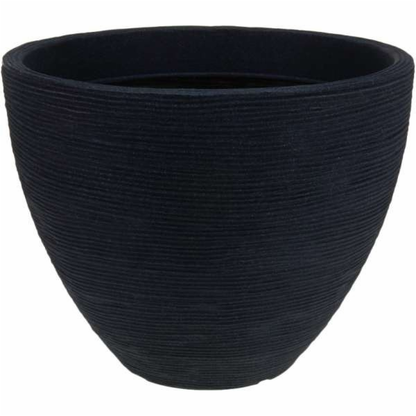 Květináč žebrovaný 40 x 31 cm antracit KO-Y54191280