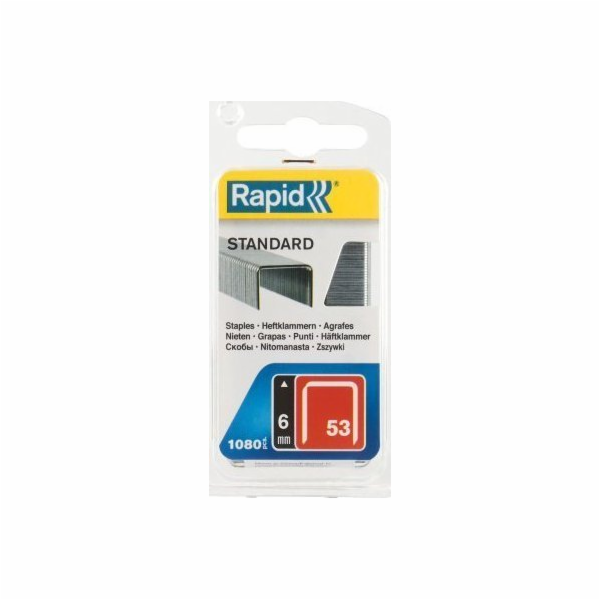 Standardní sponky Rapid 53/6 mm 1080 ks