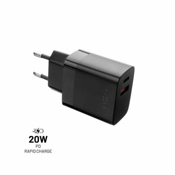 Nabíječka FIXED síťová s USB-C a USB výstupem, podpora PD...