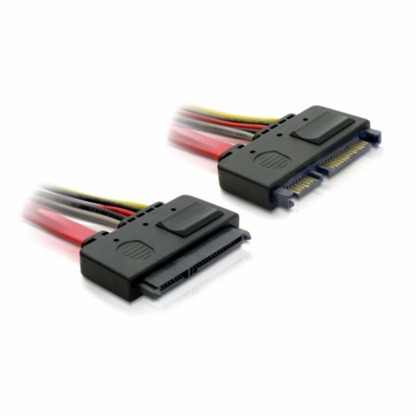 DeLock Kabel SATA 22pin > 22pin samec/samice prodloužení20cm