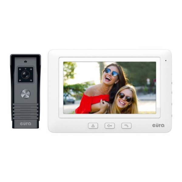 Video interkom Eura Alpha VDP-45A3 bílá