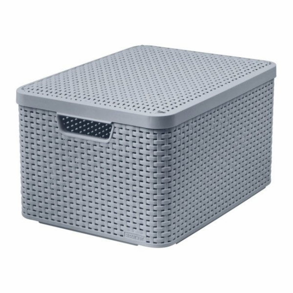 Úložný kufr CURVER STYLE, 30 l, šedý, 44×33×24 cm