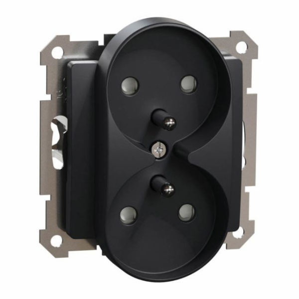 Dvojitá zásuvka Schneider Electric Sedna Design&Elements ...
