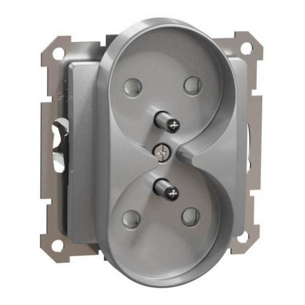 Design Schneider Sedna, zásuvka 2x2p+PE s nádechem do rám...