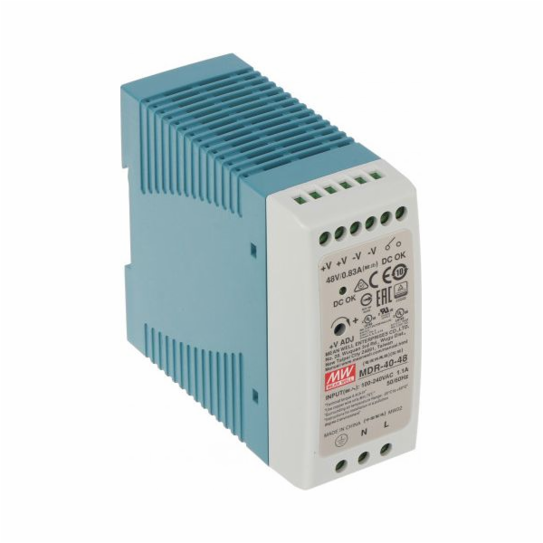 MEANWELL - MDR-40-48 - Průmyslový napájecí zdroj 48V 40W ...