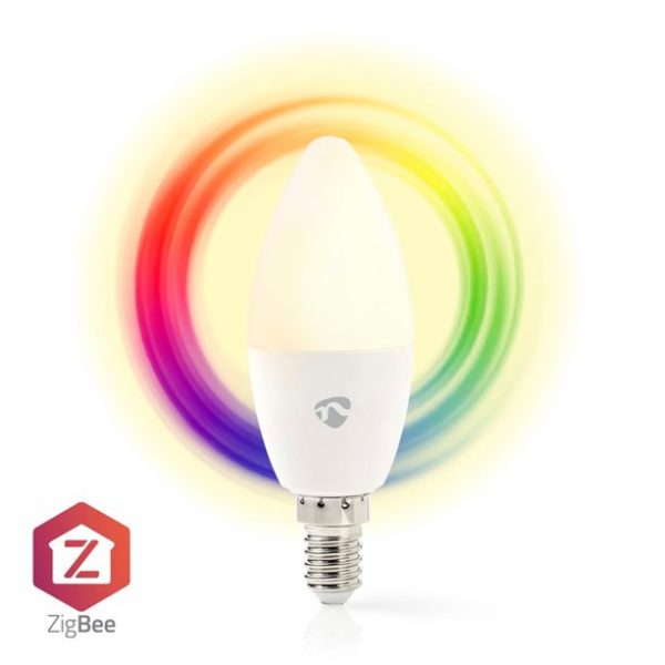 NEDIS chytrá LED žárovka/ Zigbee 3.0/ E14/ 4,9W/ 230V/ 47...