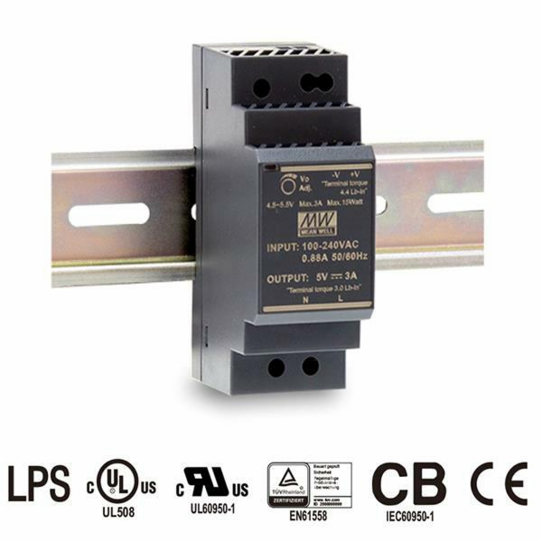 Zdroj Mean Well HDR-30-48 průmyslový, 48V, 30W, na DIN lištu