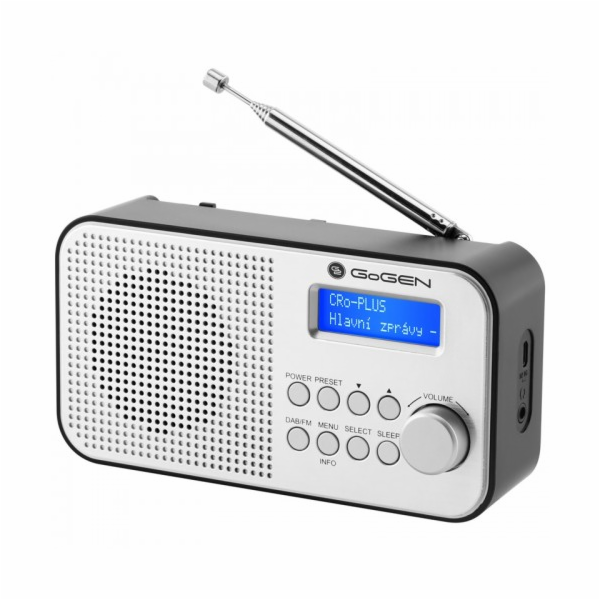 GoGEN GOGDAB300N Radiopřijímač, stříbrný