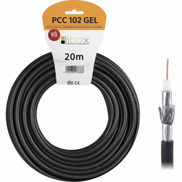 Libox kabel PCC102 gel-20 LIBOX koaxiální kabel