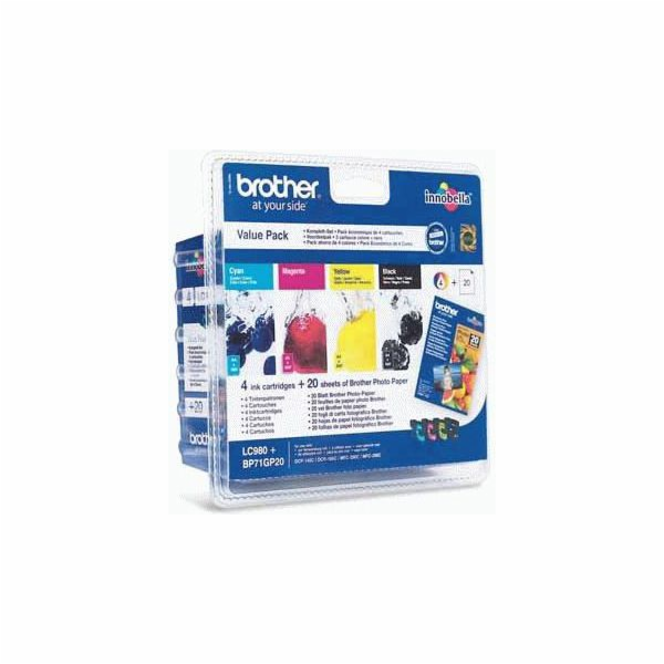 Inkoust Brother Valuepack LC-980VALBPDR