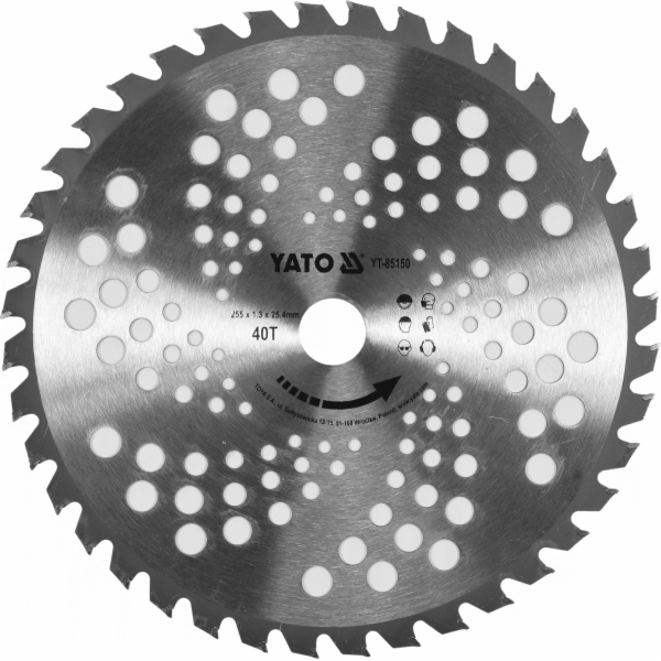 Čepel Tct pro vyžínače 25,5/25,4 cm