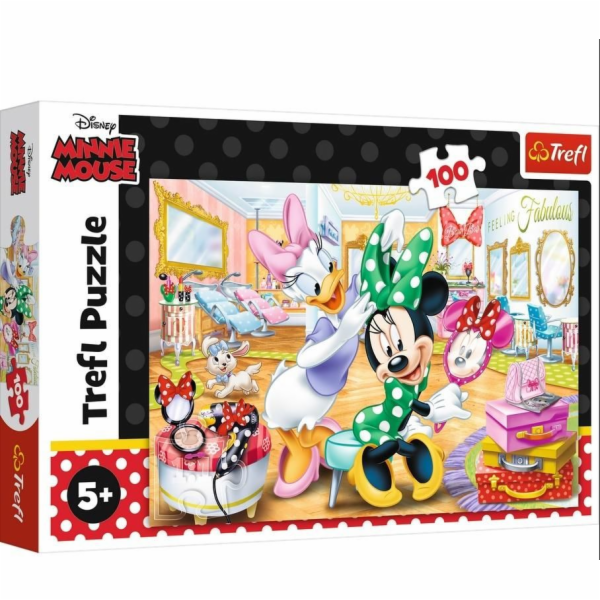 Trefl Puzzle 100 Minnie v salonu krásy