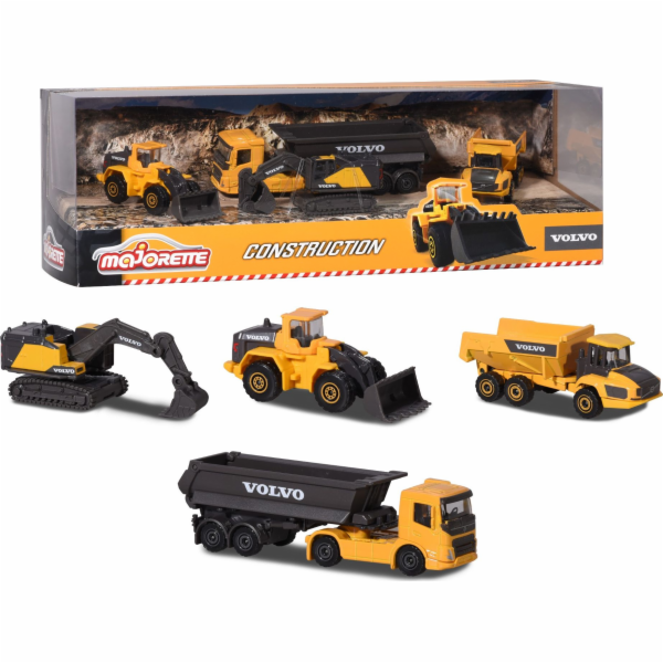 Pojazdy Majorette Zestaw Volvo Construction