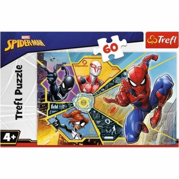 Trefl Puzzle 60 dílků V síti Spiderman 17372 Trefl