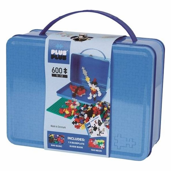 Plus Plus Basic bloky - Kovové pouzdro 600 kusů
