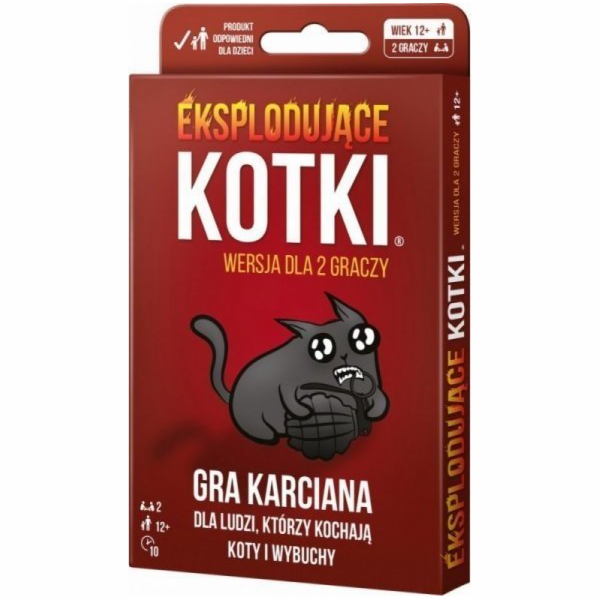 Gra karciana Eksplodujace Kotki Wersja dla 2 graczy