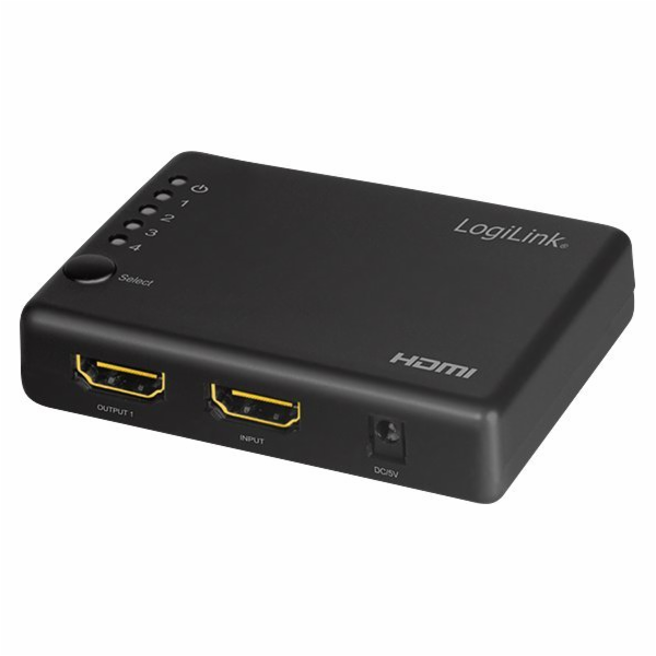 LogiLink LogiLink HDMI-Splitter 1x4-Port, 4K/30Hz, schlan...