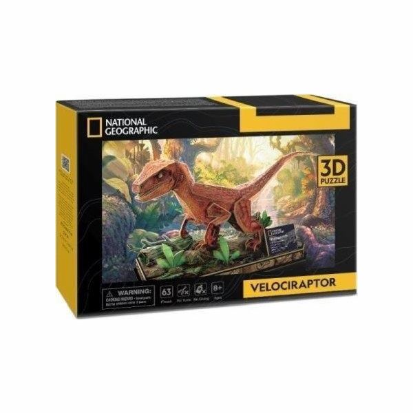 Puzzle 3D National Geographic - Welociraptor