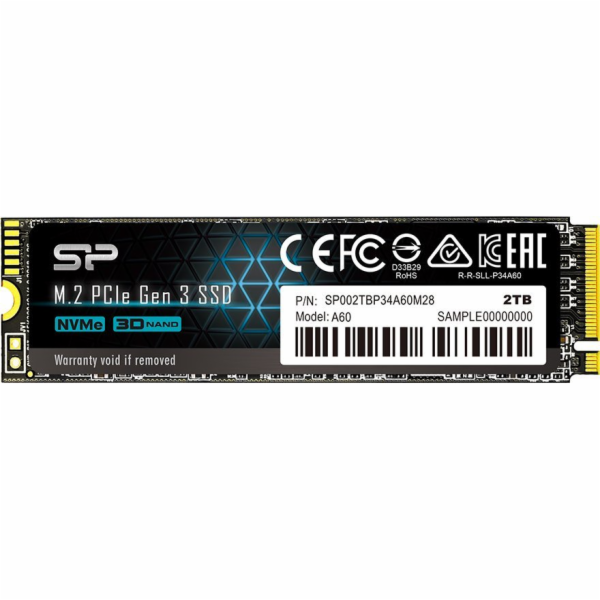 Silicon Power P34A80 M.2 2048 GB PCI Express 3.0 SLC NVMe
