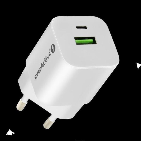 CHARGER everActive GaN SC-390Q 30W 1xUSB-C 1xUSB-A PD PPS