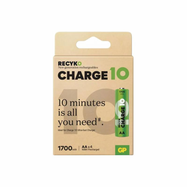 Nabíjecí baterie GP ReCyko Charge 10 AA (HR6) - 4Ks