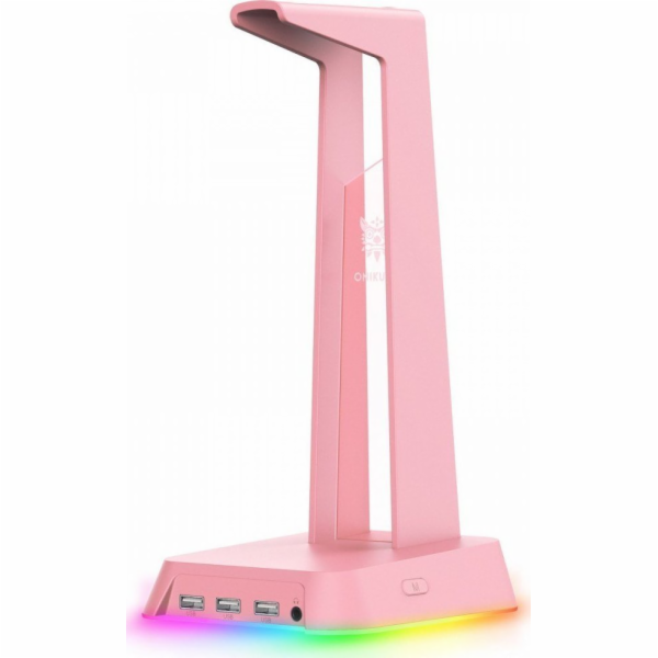 Stojan na sluchátka s RGB podsvícením Onikuma ST2 růžová