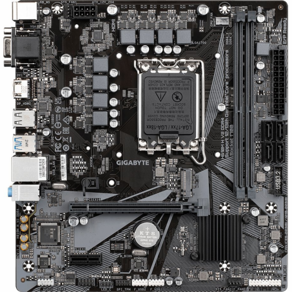 GIGABYTE MB Sc LGA1700 H610M H V2 DDR4, Intel H610, 2xDDR...
