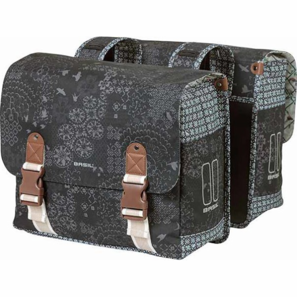 Basil Urban Basil Bohheme Double Bag 35L, pruhované upevn...