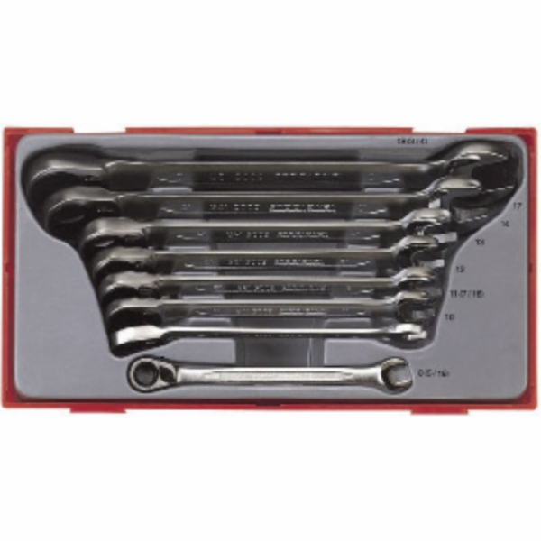 Teng Tools Sada kombinovaných klíčů s ráčnou 8 - 19mm 8 k...