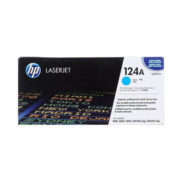 Originální azurový toner HP 124A (Q6001A)