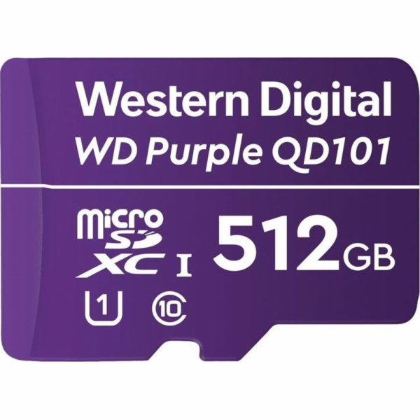 Karta WD Purple MicroSDXC 512 GB Class 10 UHS-I/U1 (WDD51...